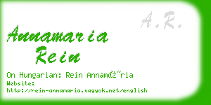 annamaria rein business card